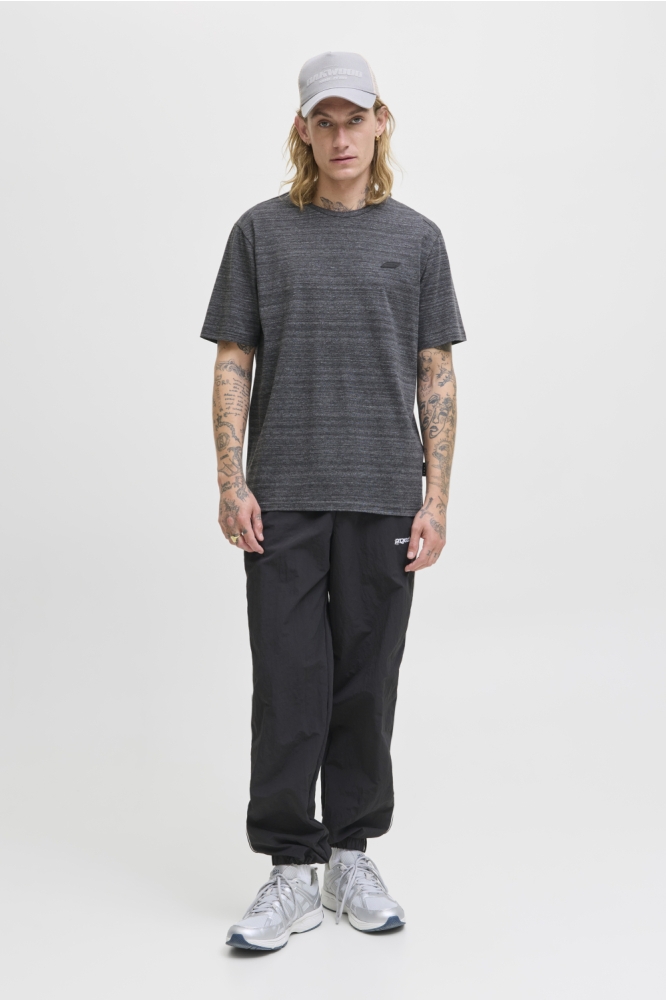 JCOPUFFER TEE SS CREW NECK SMU 12267072 BLACK/MELANGE